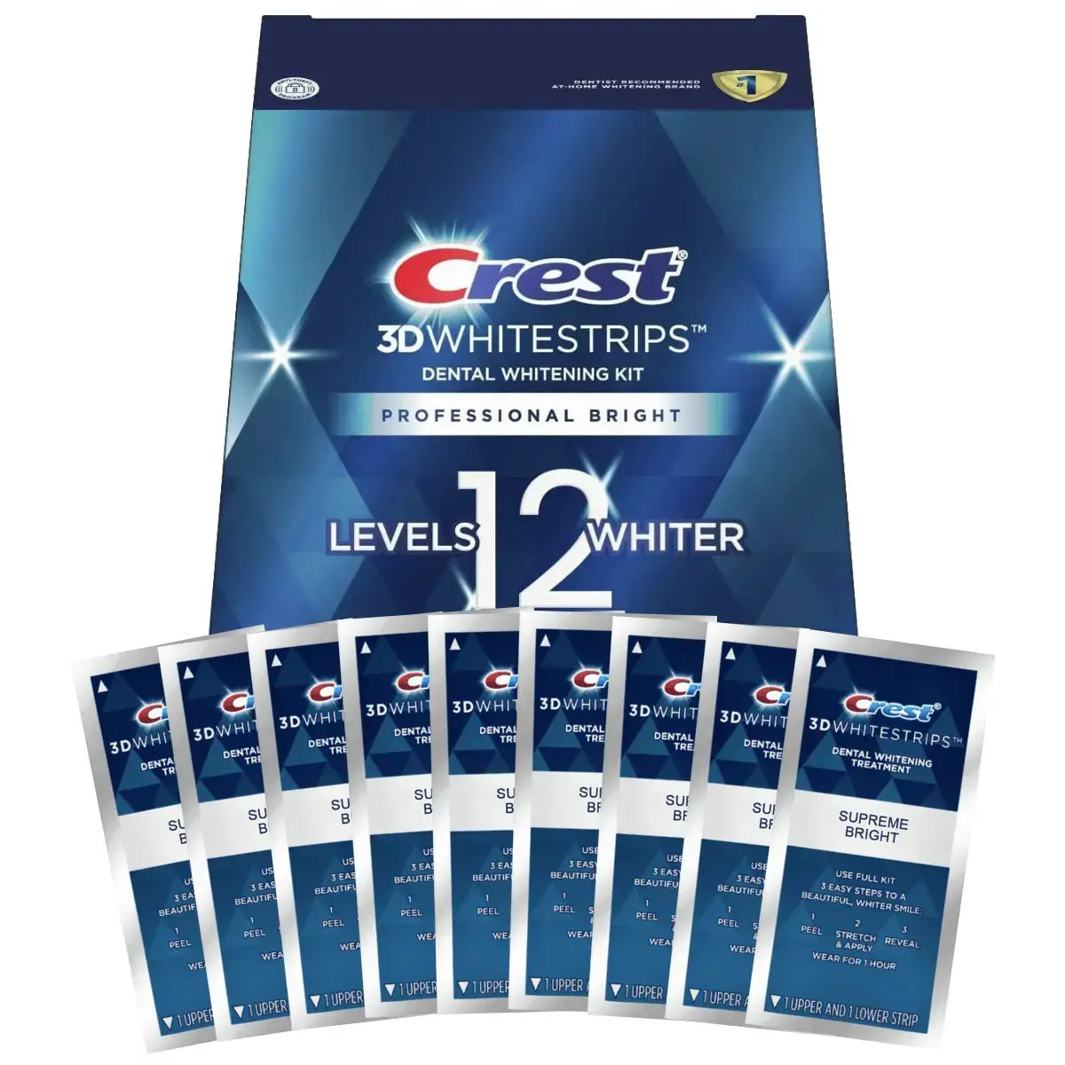 Bleekstrips Crest 3D Whitestrips Professional Bright 12 Levels Whiter