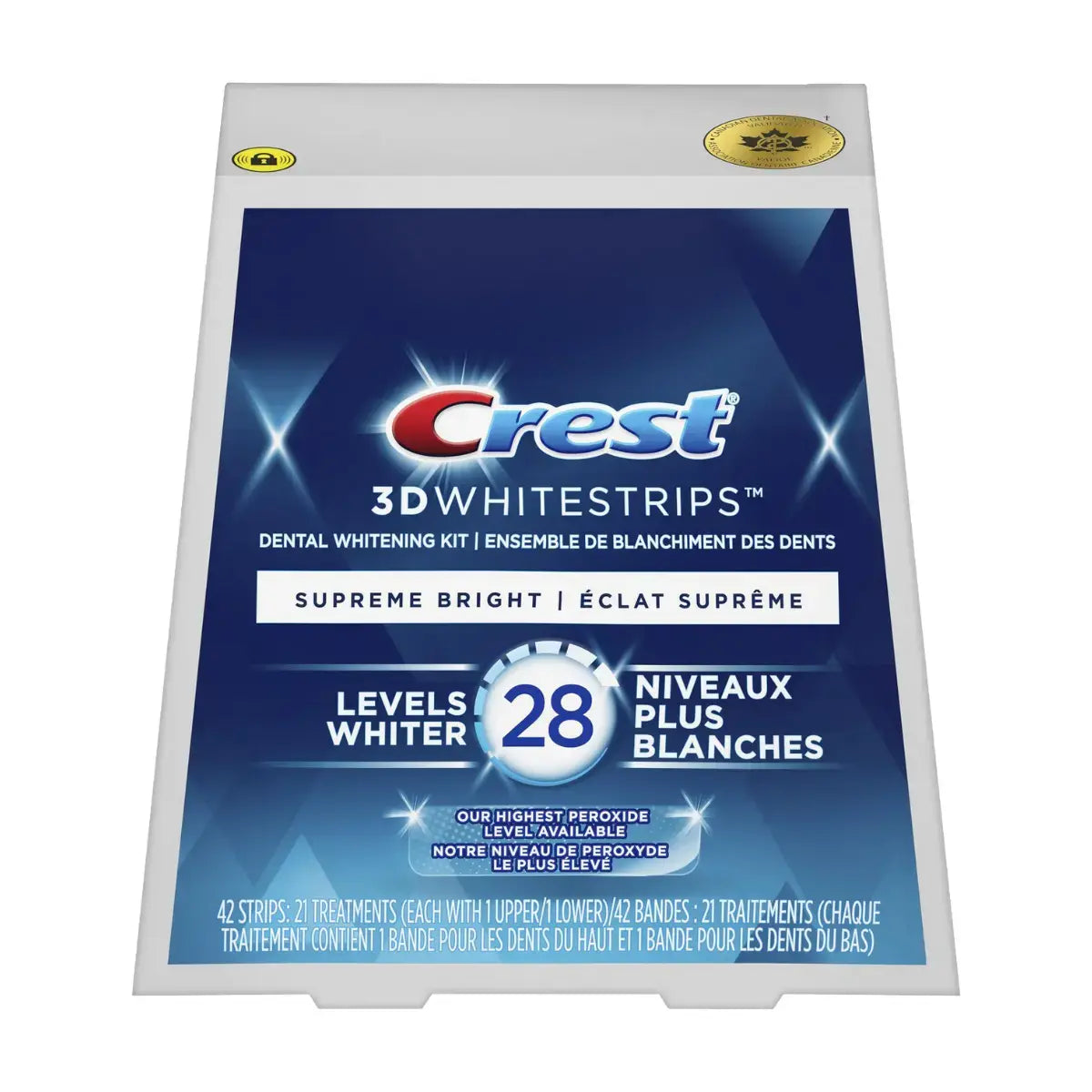 Bleekstrips Crest Supreme Bright 28 Levels Whiter Whitestrips