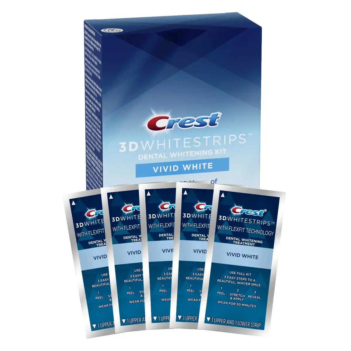 Bleekstrips Crest Vivid 3D Whitestrips