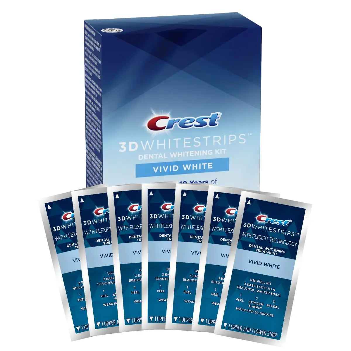 Bleekstrips Crest Vivid 3D Whitestrips