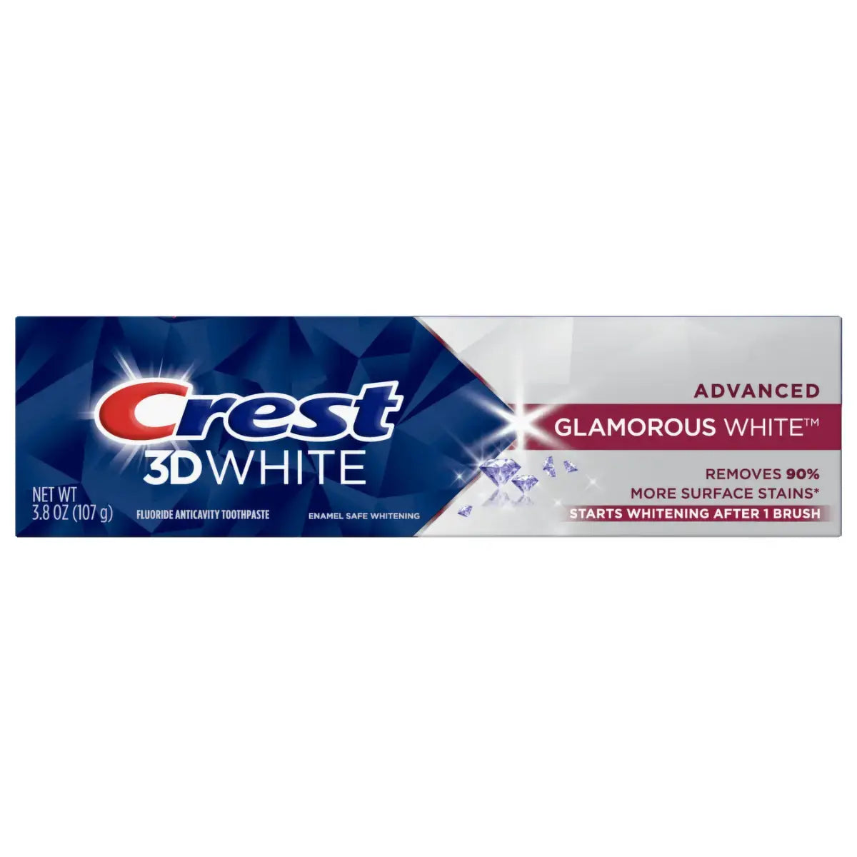 Tandpasten Crest 3D White Glamorous White 107g