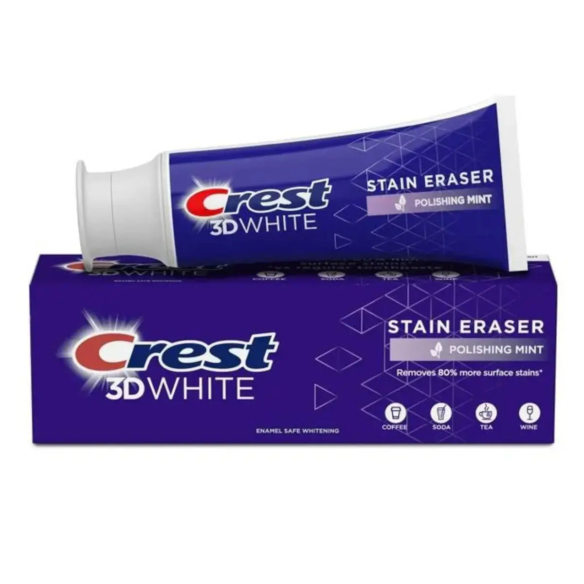 Tandpasta Crest 3D White Stain Eraser Polishing Mint 87g