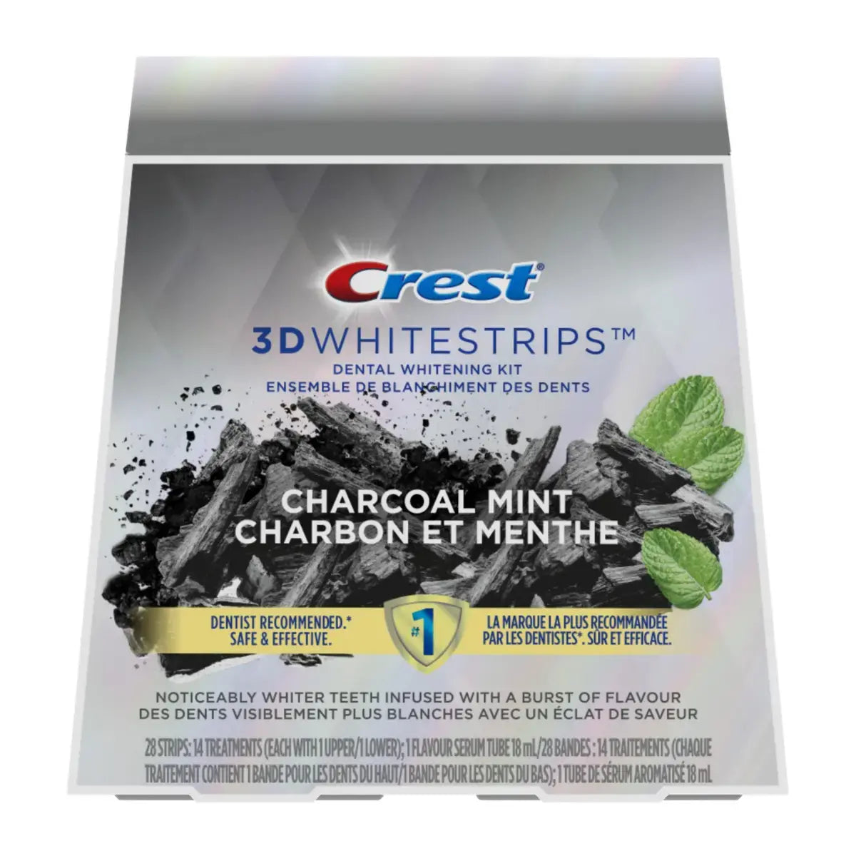 Bleekstrips Crest Brilliance White Charcoal Mint Whitestrips