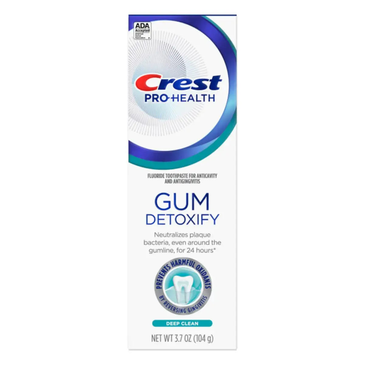 Tandpasten Crest Pro+Health Gum Detoxify Deep Clean 104g