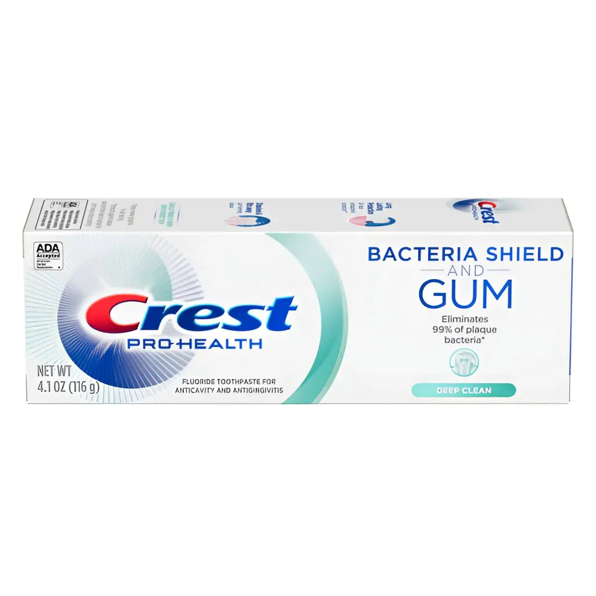 Tandpasten Crest Pro+Health Bacteria Shield And Gum Deep Clean 116g