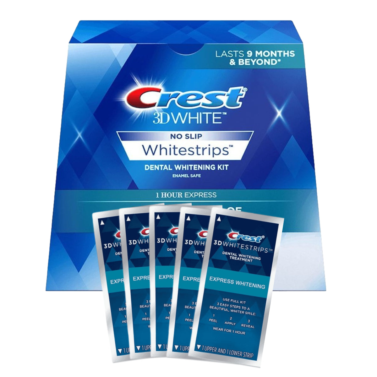 Bleekstrips Crest 3D Whitestrips 1 Hour Express