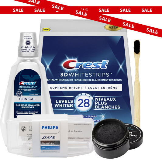 Complete Whitening Set: Crest Supreme Bright, Philips Zoom & Meer